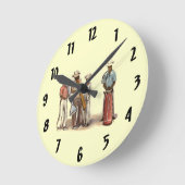 Haitian Street Musicians Clock Ronde Klok (Hoek)