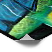 Haitienne en Vitraux Poster (Hoek)