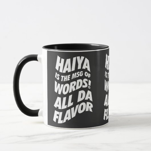 Haiya is de MSG - Oom Roger T-Shirt Mok (Links)