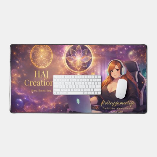 Haj Creations: "The Archive" Signature Art Mat (Clavier et souris)