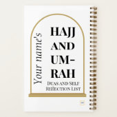 Hajj et Umrah Duas et livre de poche d'auto-réflex (Verso)