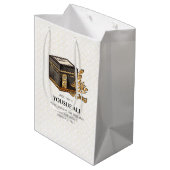 HAJJ MABRUR PERSONALIZED MEDIUM CADEAUZAKJE (Achterkant Gekanteld)