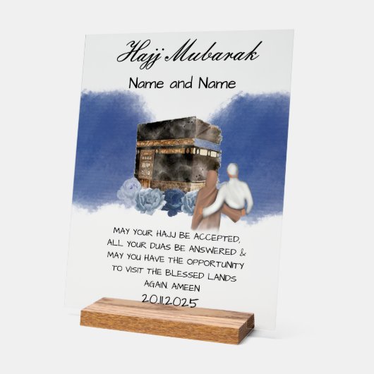 Hajj Mubarak acryl Bord (Hoek)