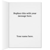 Hajj Mubarak Elegant Gold Kaaba Islamic Greeting  (Intérieur (Droit))