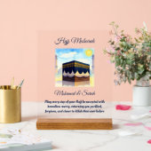 Hajj Mubarak Personalised Islamic Gifts Acryl Bord (Huwelijk)