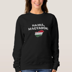 Hajrá Magyarok Hongarije Kaart Trots Hongaarse Vla Trui