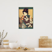 HAJUTSURU SAKE Japan Geisha Adverteren Poster (Keuken)