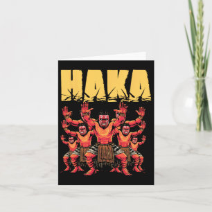 Haka Dance Maori Grappige Nieuw-Zeelandse cultuur  Kaart