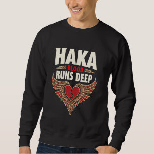 Haka-dans Maori-krijgersritueel Nieuw-Zeeland Cult Trui