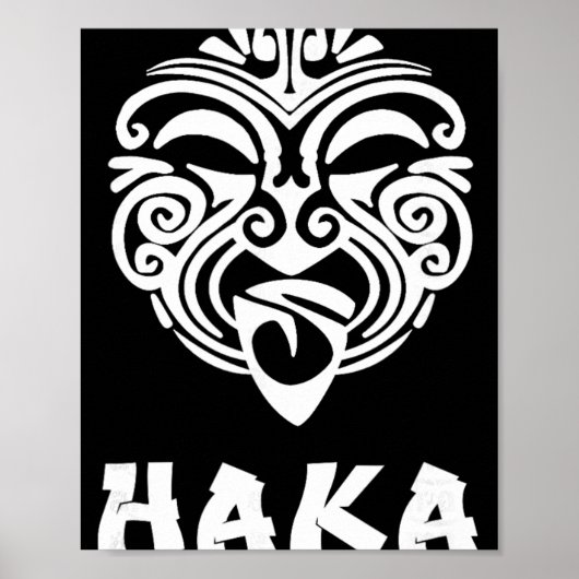 Haka New Zealand Rugby Fans Maori Haka Dance Poster (Voorkant)