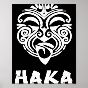 Haka Nieuw-Zeeland Rugbyfans Maori Haka Dans Poster