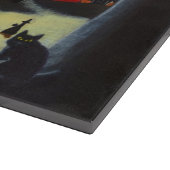 hakbord, heksen, zwart, katten snijplank (Hoek)