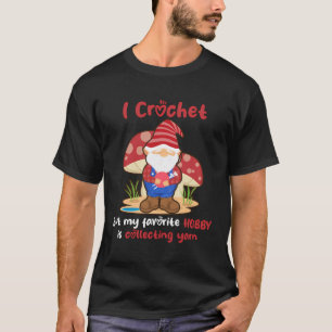 Haken Gebreid garen naaisters Breien Gnome Lov T-shirt