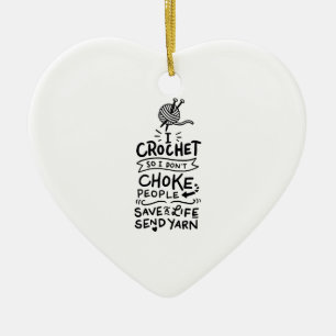 Haken Haakster Cadeau Keramisch Ornament