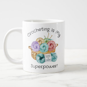 Haken Is Mijn Superkracht Persoonlijk Extra Grote Beker