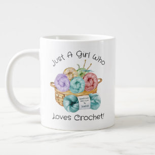Haken met liefde Persoonlijke Reuzen Koffiemok Extra Grote Beker
