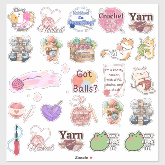 Haken sticker assortiment (Vel)