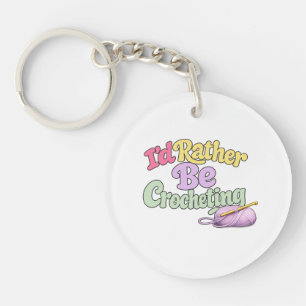 Haken Yarn Liefhebber Sleutelhanger