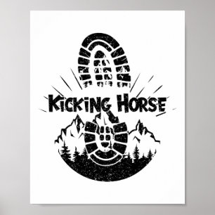 hakken in de paardensportskie poster
