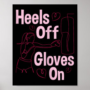 Hakken Uit Handschoenen Aan - Boksen Kickboksen Ki Poster