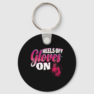 Hakken Uit Handschoenen Aan Grappig Boksgeschenk V Sleutelhanger