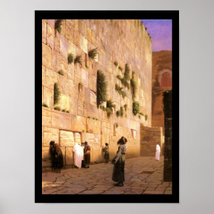 HaKotel van Jean-Léon Gérôme - Circa Late 1800 Poster