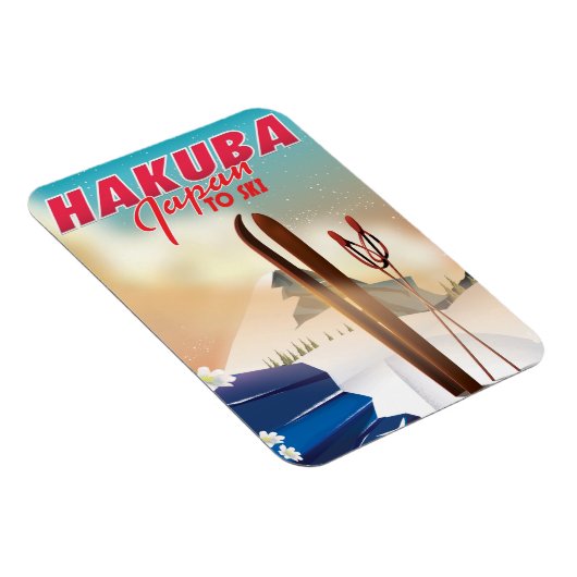 Hakuba Japanse reisposter. Magneet (Rechterzijde)