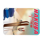 Hakuba Japanse reisposter. Magneet (Horizontaal)