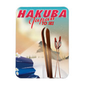Hakuba Japanse reisposter. Magneet (Verticaal)