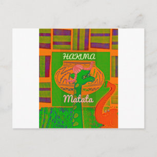 Hakuna Giraffe Art Print Briefkaart