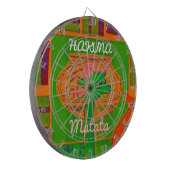 Hakuna Giraffe Art Print Dartbord (Voorkant Links)