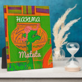 Hakuna Giraffe Art Print Fotoplaat (Zijkant)