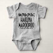 Hakuna Mapoopoo Baby Onesie Romper (Voorkant)