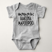 Hakuna Mapoopoo Bébé Body (Devant)