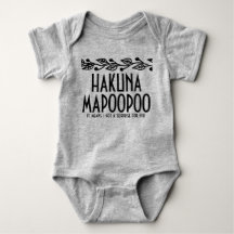 Hakuna Mapoopoo Bébé Body