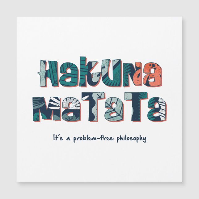 Hakuna Matata (Voorkant)
