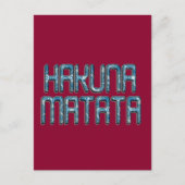 Hakuna Matata 3D Art Print Briefkaart (Voorkant)