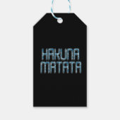 Hakuna Matata 3D Art Print Cadeaulabel (Voorkant)