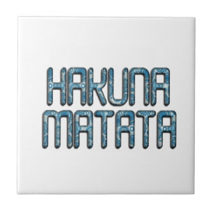 Hakuna Matata 3D Art Print Tegeltje
