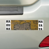 Hakuna Matata African Safari Customize Afbeelding Bumpersticker (Op auto)