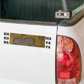 Hakuna Matata African Safari Customize Afbeelding Bumpersticker (Op Truck)
