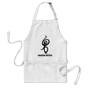 Hakuna Matata - Afrikaans symbool Standaard Schort