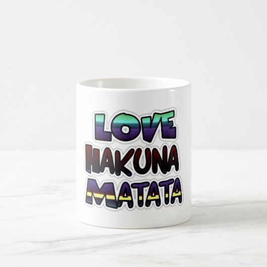 Hakuna Matata Art Print Koffiemok (Center)