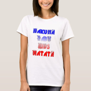Hakuna Matata Baby & Kids: Frans Kleur Ontwerp T-shirt