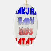 Hakuna Matata Baby & Kids: Frans Kleurontwerp Keramisch Ornament (Rechts)