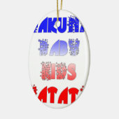 Hakuna Matata Baby & Kids: Frans Kleurontwerp Keramisch Ornament (Links)