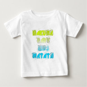 Hakuna Matata Baby Kinderen Happy Colors Art Print