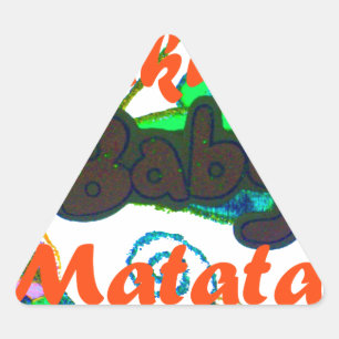 Hakuna Matata Baby.png Driehoek Sticker