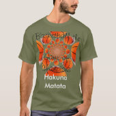 Hakuna Matata Basic Comfortable Basketball T-Shirt (Voorkant)