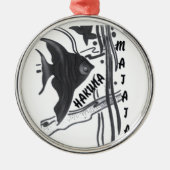 Hakuna Matata Big Little Fish.png Metalen Ornament (Voorkant)